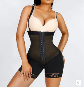 Firm Sexy Lace Firm Compression Latex Buttocks Lifting Shapewear