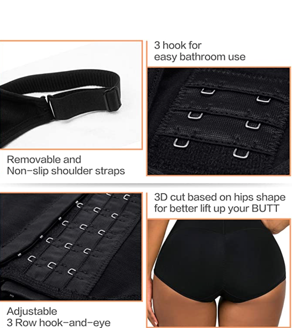 Layered Tummy Control Seamless Body Shaper Open Bust Shapewear Stage 3  Fajas