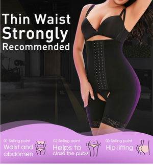 Women Tummy Control Shapewear High Waist Trainer Thigh Slimmer at