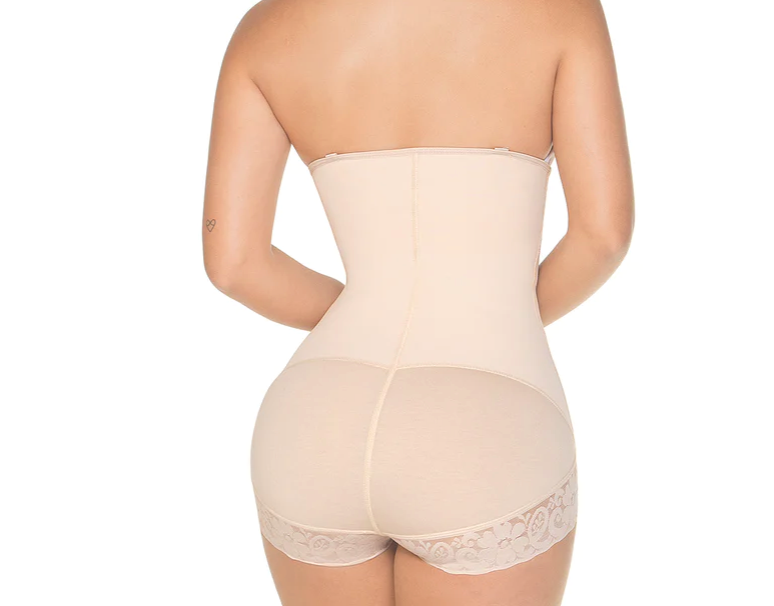 Shapewear & Fajas The Best Faja Fresh and Light - Shapewear thong for women  tummy Thermal Bodysuit Post Surgical Adjustable Straps Open Bust Gusset  Opening with Hooks Seamless Natural rear lift Fajas 