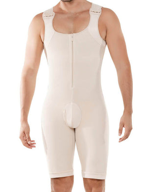 Men's Adjustable 2 Hook Slimming Tummy Shapewear - White Men in